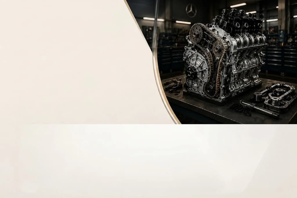 Precision-machined Land Rover engine block