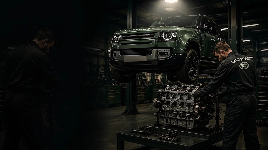 Land Rover engine rebuild workshop