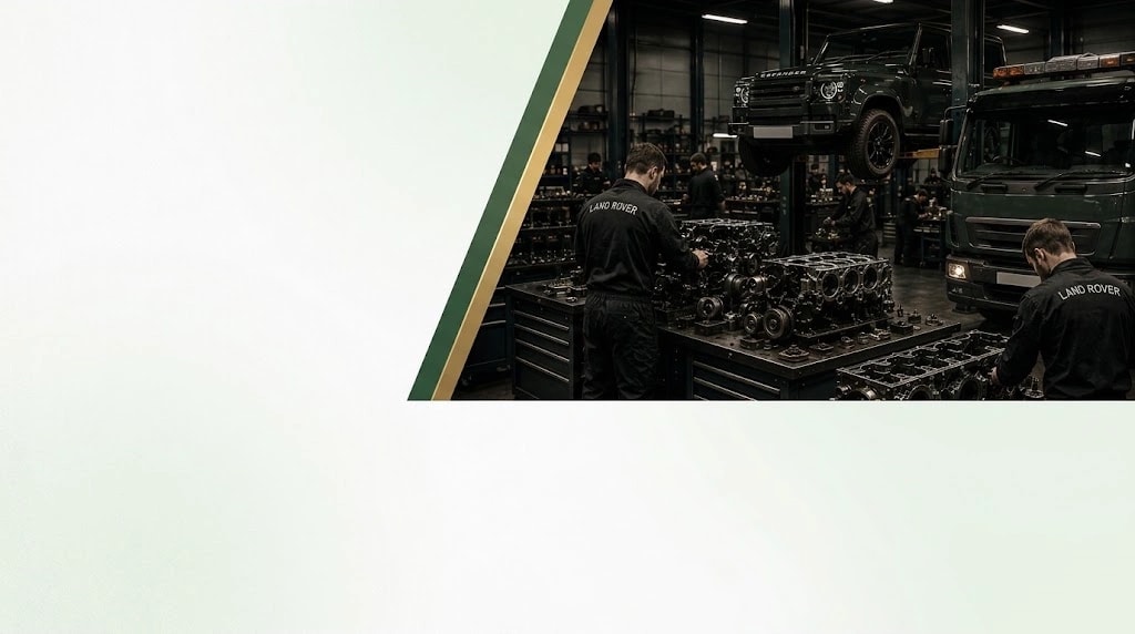 Inside the Land Rover Garage workshop